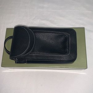 Levenger Readers and Ray Phone Case and Wallet Black New